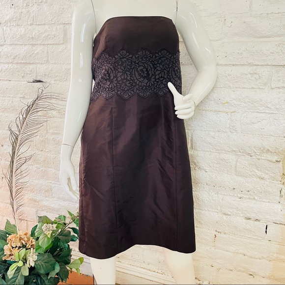 Ann Taylor Dresses & Skirts - ann Taylor  dress brown strapless  size 10
